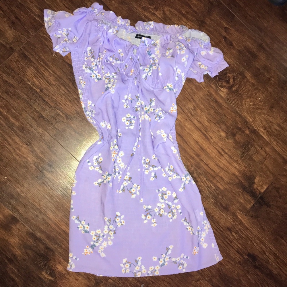 Off the shoulder floral dress